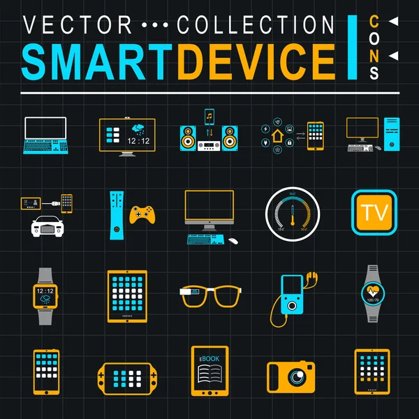 Vector Illustration Smart Devices — Stock Vector