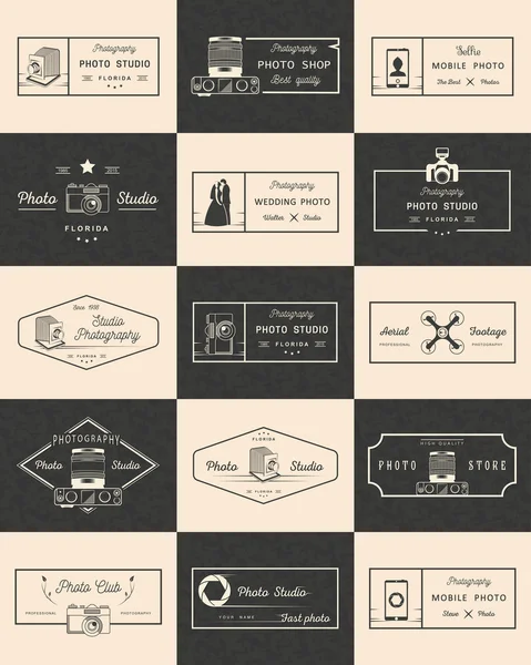 Conjunto de logos e insignias de Vector Photo — Archivo Imágenes Vectoriales