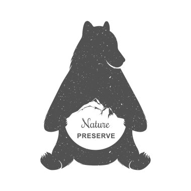 Vector Illustration Funny Bear