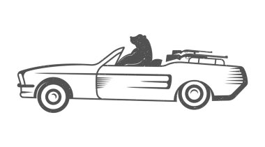 Vector Illustration Funny Bear