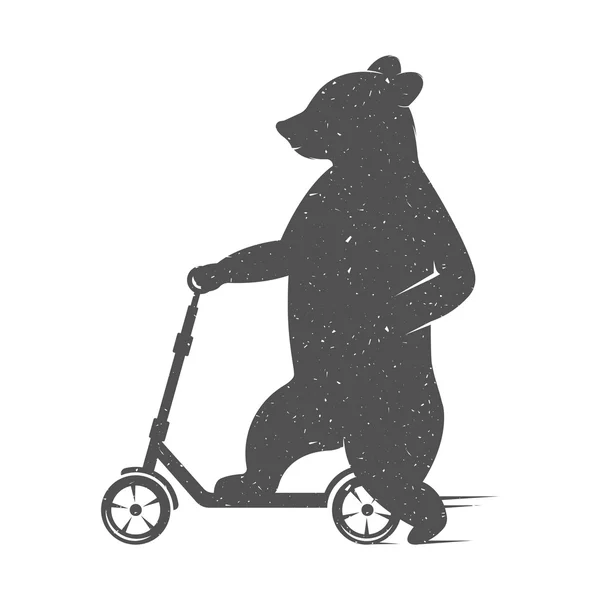 Vector Illustration Funny Bear — Διανυσματικό Αρχείο
