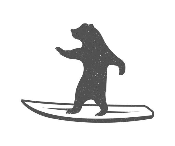 Vector Illustration Funny Bear — Stockvector