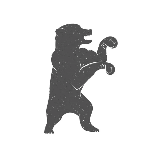 Vector Illustration Funny Bear — Stockvector