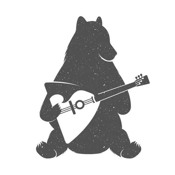 Vector Illustration Funny Bear — Stockvector