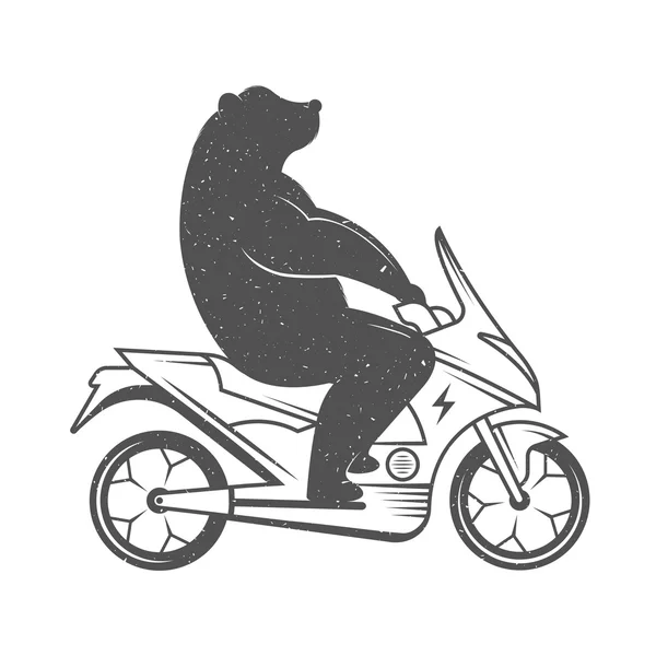 Vector Illustration Funny Bear — Stockvector