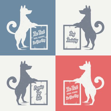 Vektör işareti köpek ayarla
