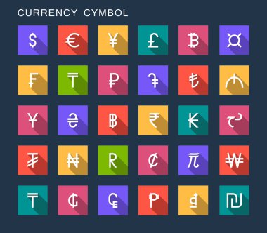 Vector Set Currency Symbols