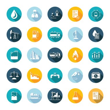 Vektör kümesi düz kare simgeler