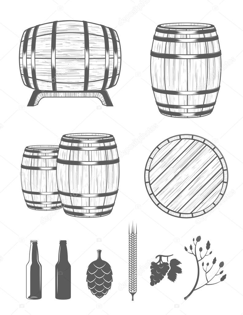 Vector Set Barrels and Design Elements