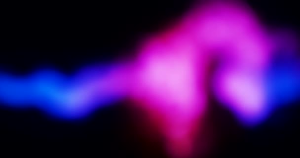 A background with pink and blue light, with blurred details. Slow motion. — Video Stock