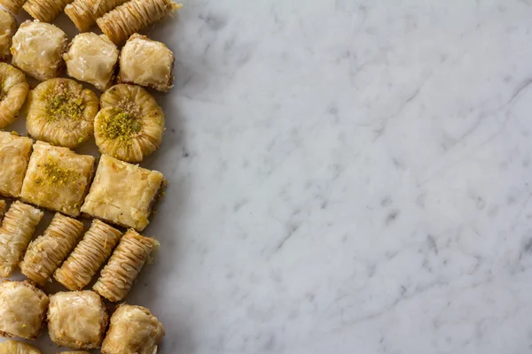 Variety of Baklava from Above