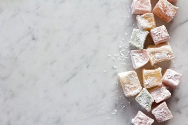 Türk lokumu mermer kurulu kopya alanı üzerinde