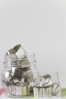 Çerez kesici şekilleri kopya alanı - yatay bir kavanoza