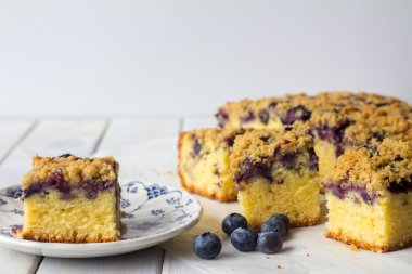 Yaban mersinli kek kek kopya alanı ile