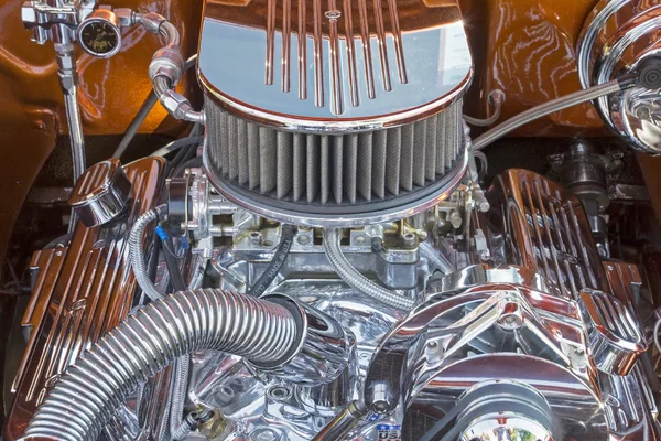 Aangepaste auto V8-motor — Stockfoto