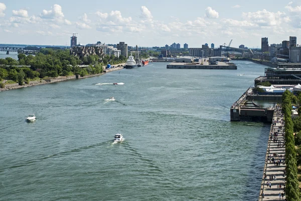 Città di Montreal Veduta del porto — Foto Stock