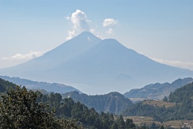 Guatemala'lı Highlands volkanlar ile