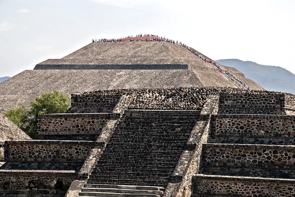 Pyramide du Soleil à Teotihuacan Images De Stock Libres De Droits