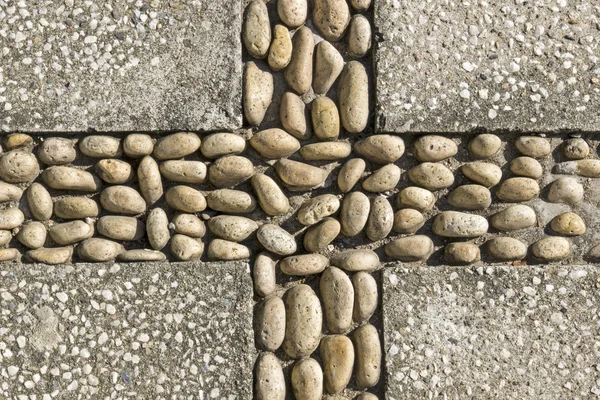 Patroon van hand-gelegd steentjes — Stockfoto