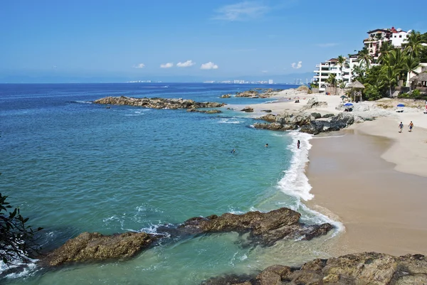 Stille Oceaan strand in Puerto Vallarta Stockafbeelding