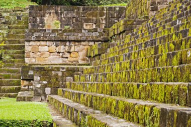 Ayrıntılı bir Antik Maya taş yapı
