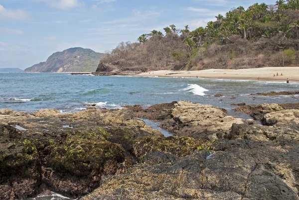 Hidden Mexicano Oceano Pacífico praia — Fotografia de Stock