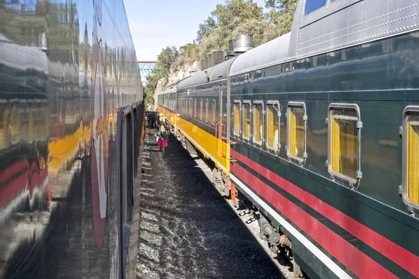 銅キャニオン駅の鉄道車両 — ストック写真