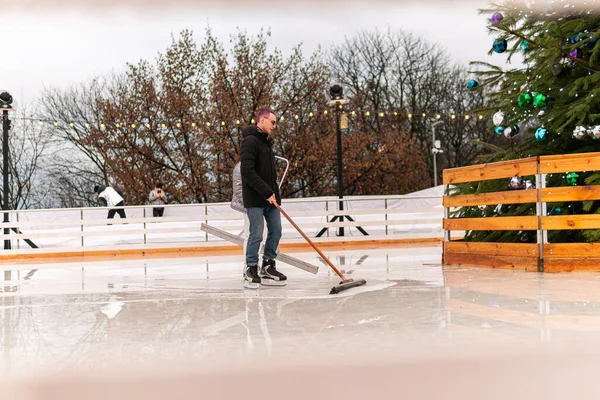 Kyiv Kiev Ukraine January 2021 Pretty Girls Skating Dancing Ice — Stock Photo, Image