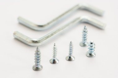 Altıgen veya allen anahtarı vida ile. Seçici odak