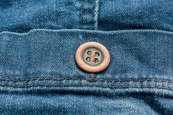 Bir kot closeup, doku arka plan kot üzerinde bir düğme