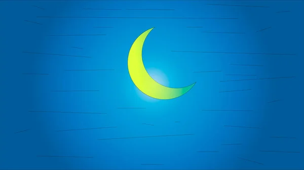 Рамадан Карим Луна Темно Синем Фоне Неба — стоковое фото