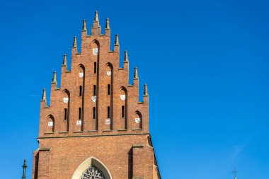 Polonya, Krakow 'daki Kutsal Üçlü Bazilikasının Gotik cephesi