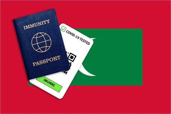 Concepto Pasaporte Inmunidad Certificado Para Viajar Después Una Pandemia Para —  Fotos de Stock