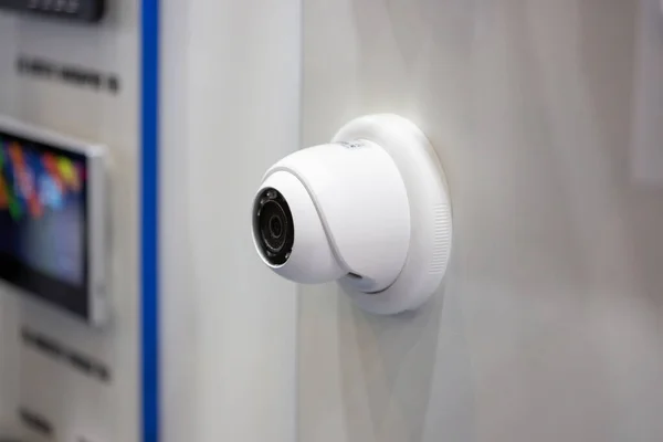 Moscow Russia April 2021 Video Surveillance Systems Stands Various Companies — Stock Photo, Image