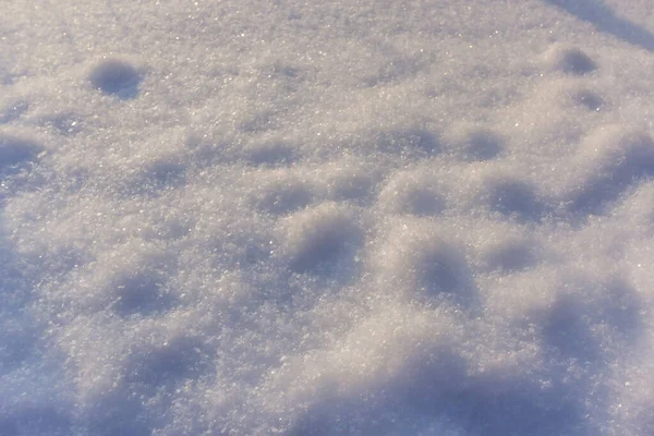 Texture Neve Fresca Scena Invernale Sfondo Neve — Foto Stock