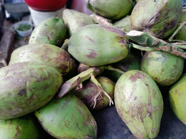 Skutki Uboczne Wody Kokosowej Korzyści Dla Zdrowia Wody Kokosowej Kalorie — Zdjęcie stockowe