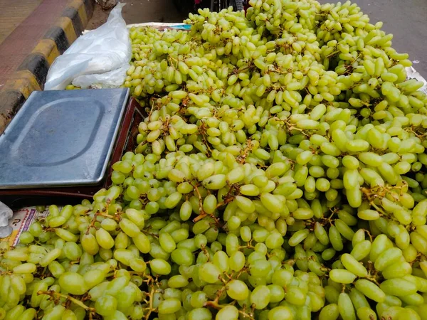 Benefícios Uvas Verdes Efeitos Colaterais Uvas Nutrição Uvas Verdes Calorias — Fotografia de Stock