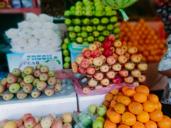 Nomes Frutas Frutas Exóticas Lista Frutas Legumes Benefícios Frutas Frutas — Fotografia de Stock