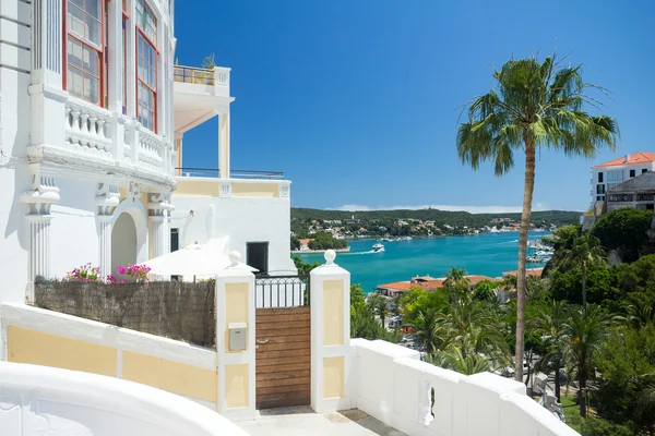 doğal liman görünümüne Mahon, menorca,
