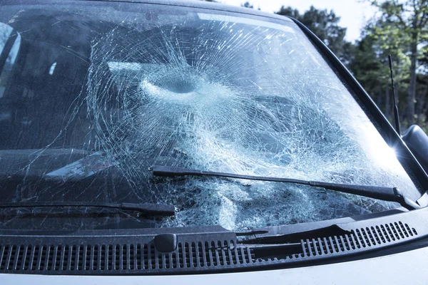 Broken glass of a car — Stock Photo, Image