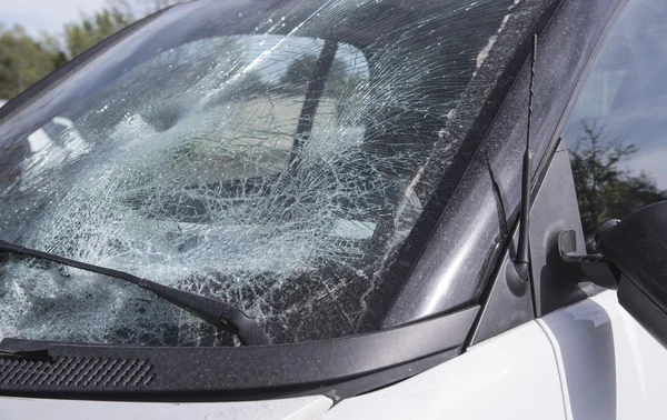 Broken glass of a car — Stock Photo, Image