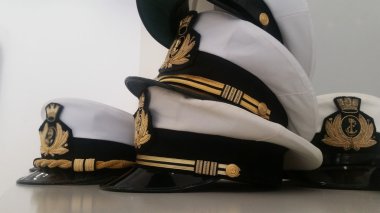 Military marine hats clipart