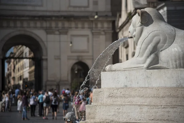 Piazza del Popolo a Roma — Foto Stock