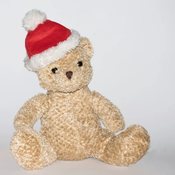 Teddybeer als Santa Claus Stockfoto