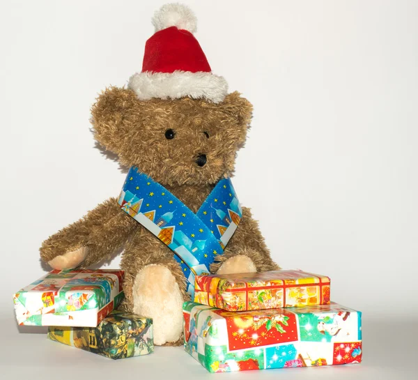 Teddy bear like Santa Claus — Stock Photo, Image