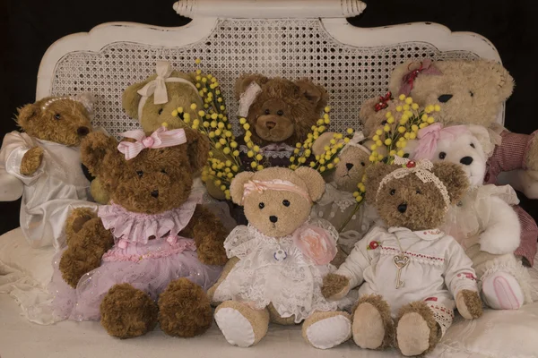 Teddy bear's eight of march — Stock Photo, Image