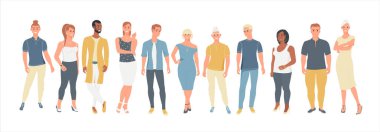 Farklı yaşlarda bir grup insan