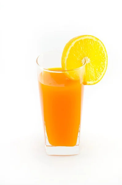 Jugo de naranja aislado en blanco — Foto de Stock