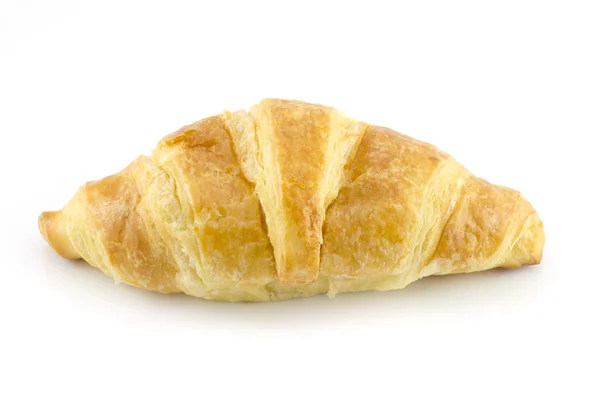 Croissant em fundo branco — Fotografia de Stock
