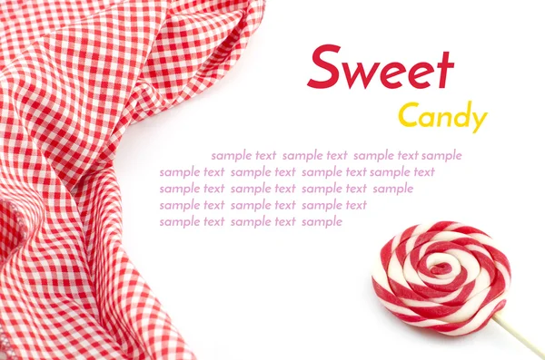 Sweet candy with sample text